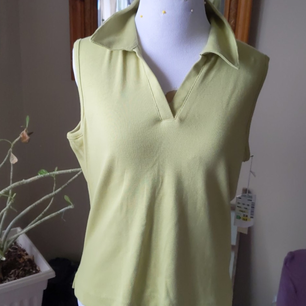 Celadon sleeveless top